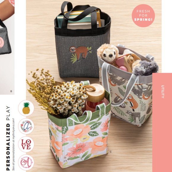 Small Essential Storage Tote - "Rays For Days" - Thirty-One - Picture 4 of 7